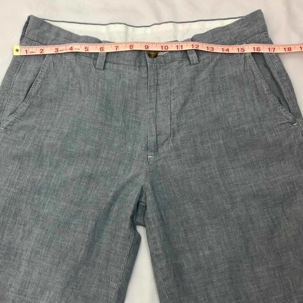 J.Crew Chambray blue Club Shorts mens 32 W - Picture 3 of 8